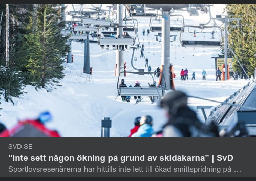 Skidåkande Utan Ökad Smittspridning