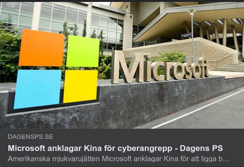 Microsoft Anklagar Kina