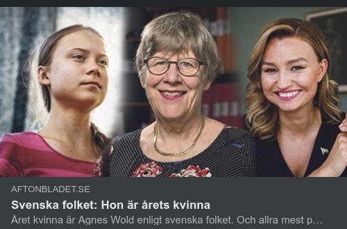 Årets Kvinna Enligt Svenska Folket I Aftonbladet