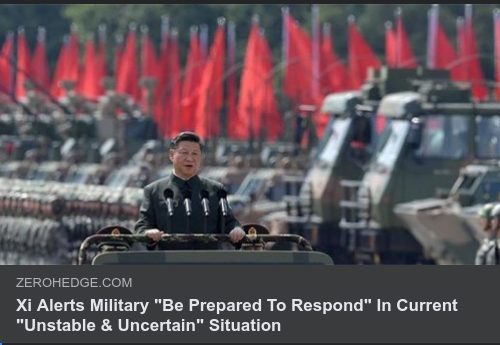 Xi Uppmanar Militär Beredskap
