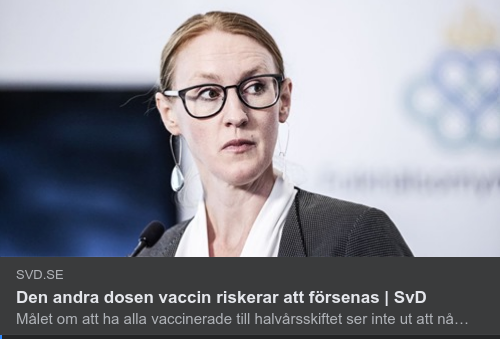 Förseningsrisk För Andra Vaccindosen