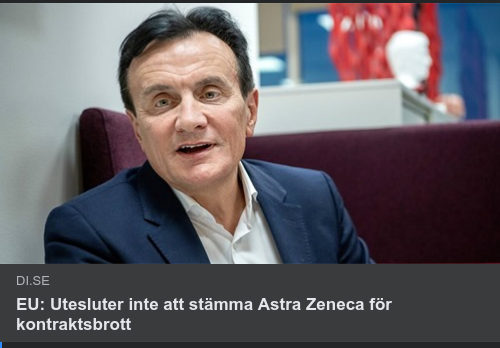 EU, AstraZeneca & Stämningsmöjlighet