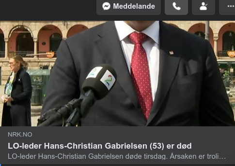 Norsk LO-Ledare Avliden