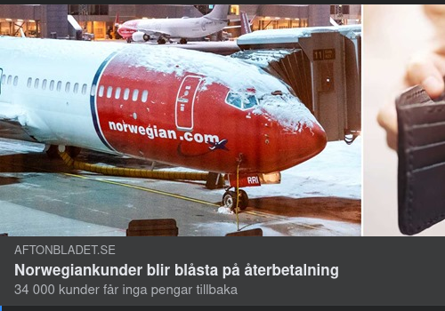 Blåsta Norwegiankunder