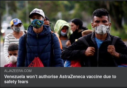 Venezuela Stoppar AstraZeneca-Vaccin