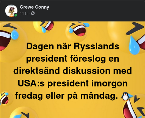 Ryskt Presidentdiskussionsförslag