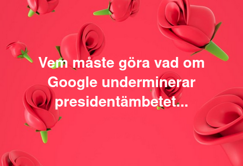 Presidentämbetet & Google