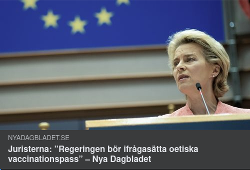 Jurister & Oetiska Vaccinationspass