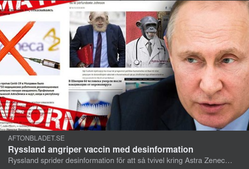 Ryska Vaccindesinformationsangrepp I Aftonbladet