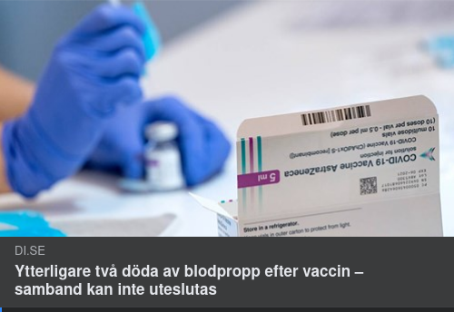 Vaccin & Blodproppsdöd