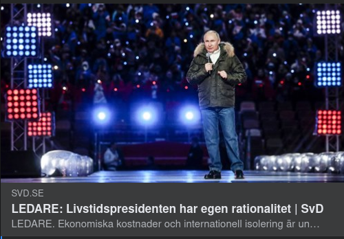 Vanföreställningsbekräftande I SvD