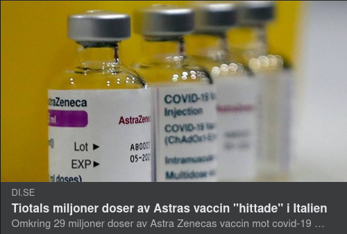 Tiotals Miljoner Hittade Vaccindoser