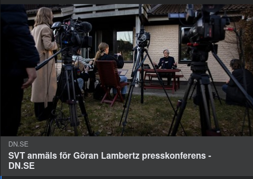 SVT Anmäld För Lambertz Presskonferens