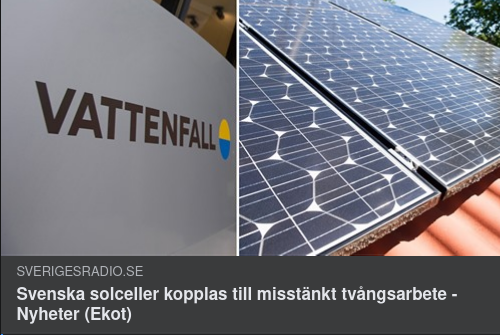Svenska Solceller & Kinesiskt Slavarbete