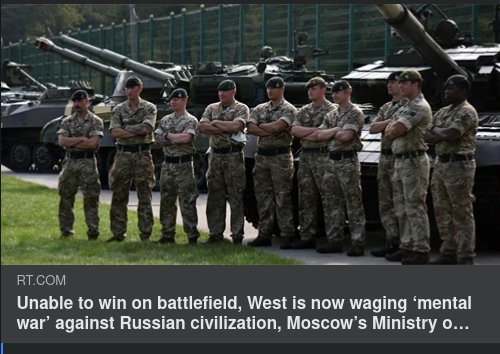 Mentalkrig Från Militärt Underlägset Väst Mot Rysk Civilisation
