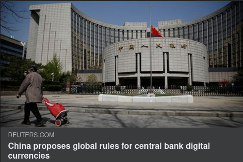 Kinesiskt Regelförslag Angående CBDC