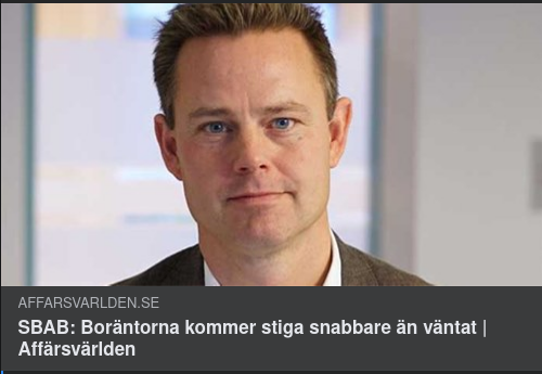 Snabbare Boräntestigning
