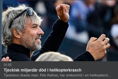 Helikopterkraschad Miljardär