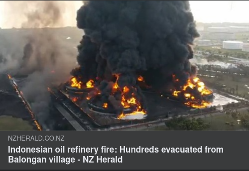 Indonesisk Oljerafineribrand & Ericssons & ABB:s Historiska Närvaro