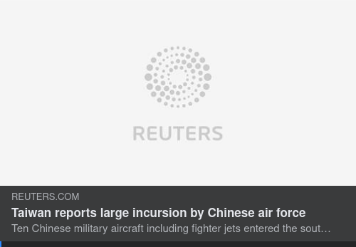 Kinesikt Militärflyg I Taiwans Luftutrymme