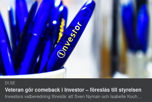 Återanvändning Hos Investor