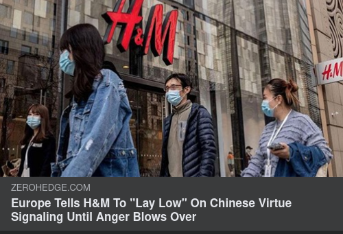 Europa Råder H&M Angående Kina