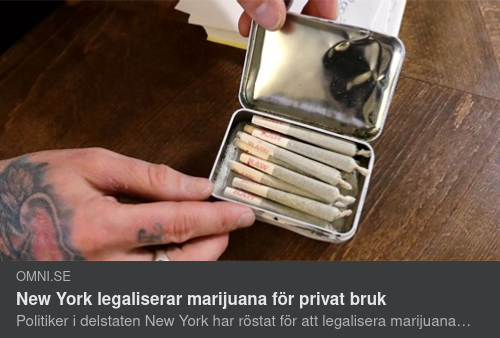 New York Legaliserar Marijuana