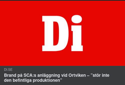 Produktionstillåtande SCA-Brand