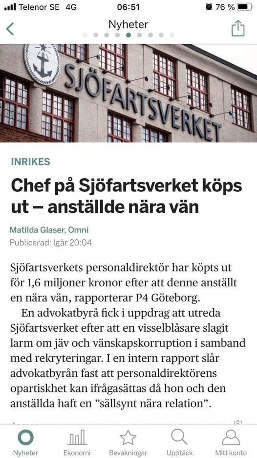 Svenskt Hos Sjöfartsverket