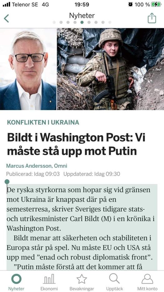 Stå Upp Säger Bildt
