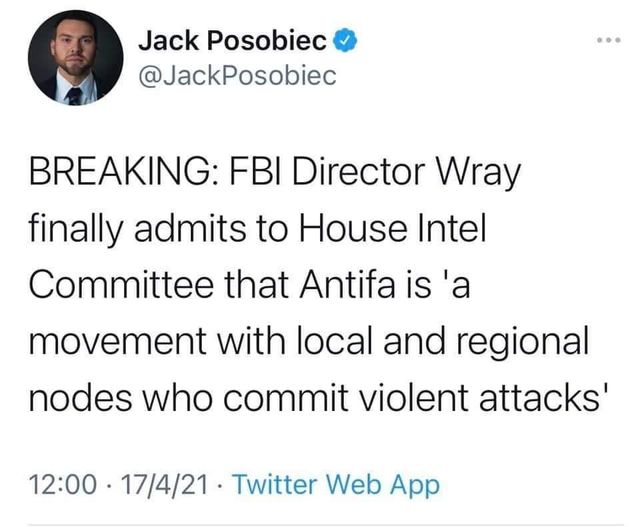 Wray Om Antifa