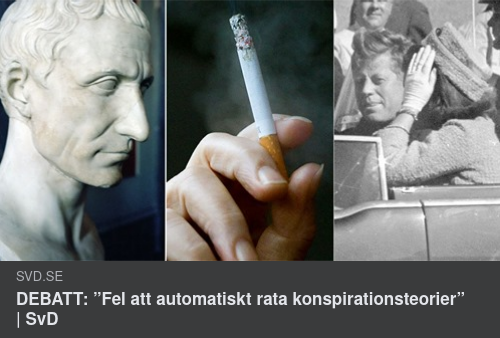 Konspirationsteoriacceptans I SvD
