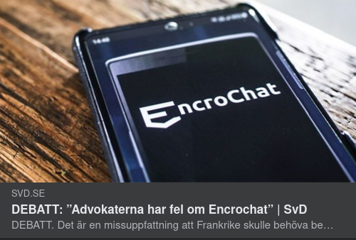 Enrochatt & Det Svenska Rättssystemet