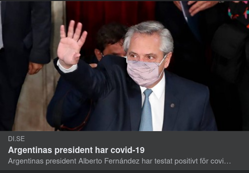 Positivt Testad Argentinsk President