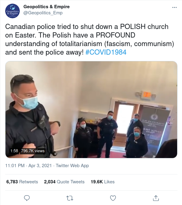 Kyrkoutkastade Poliser I Kanada