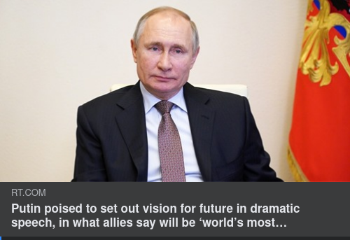 Putin Förbereder Tal