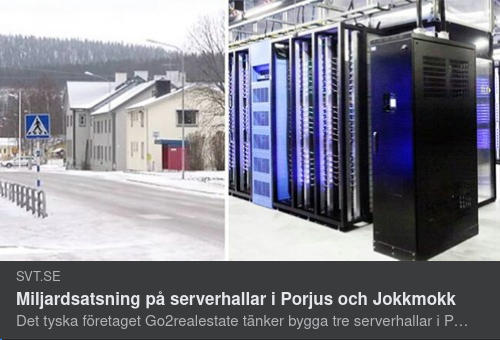 Serverhallar I Porjus & Jokkmokk