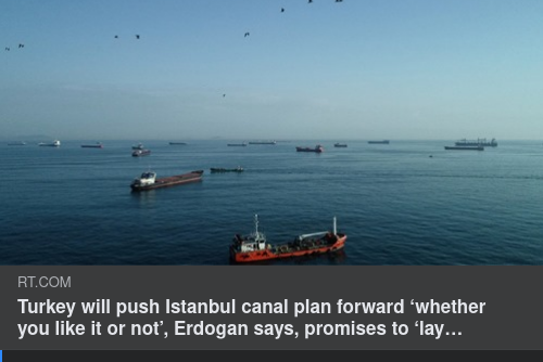 Bildsatt Istanbulskanalprojekt