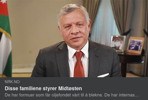 Norskt Om Familjestyrande I Mellanöstern