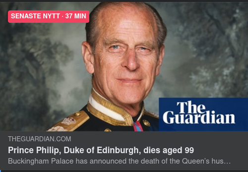 Prins Philip Avliden