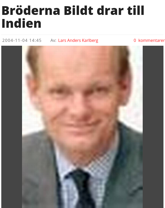 Bröderna Bildt I Indien