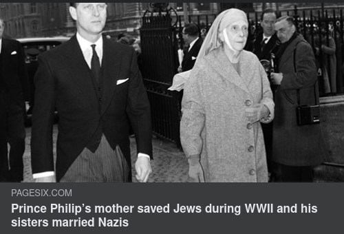 Prins Philips Mamma, Judar & Nazister