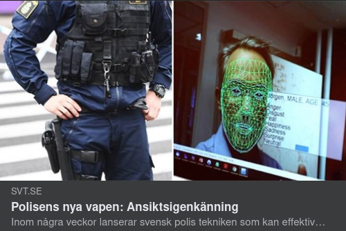 Polisvapnet Ansiktsigenkänning