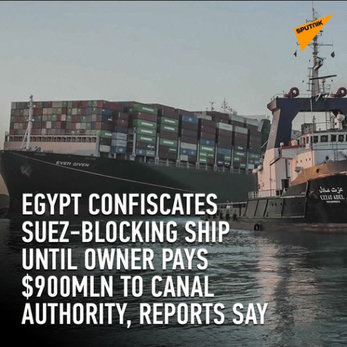 Egypten Konfiskerar Ever Given