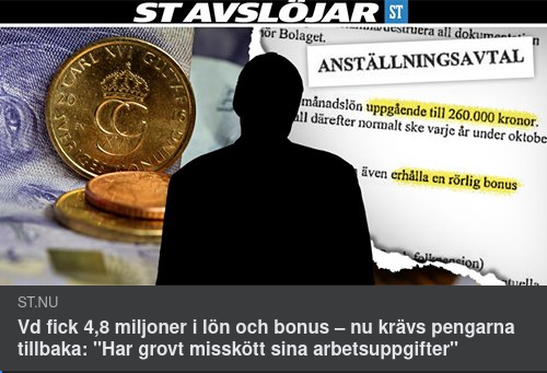 Grovt Misskötande VD I Sundsvall