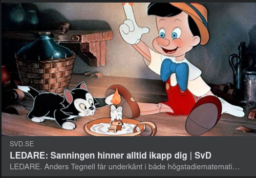 Stacklat SvD Om Sanningen & Tegnell