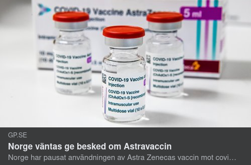 I Väntan På Norskt Astra Zeneca Vaccinbesked