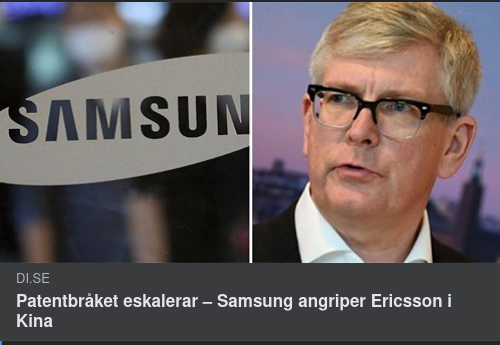 Patentbråk Samsung - Ericsson
