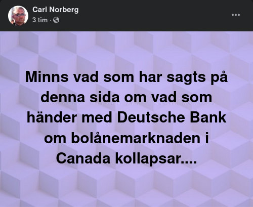 Deutsche Bank & Canadas Bolånemarknad