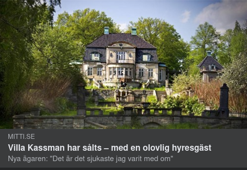 Olovlig Hyresgäst I Villa Kassman